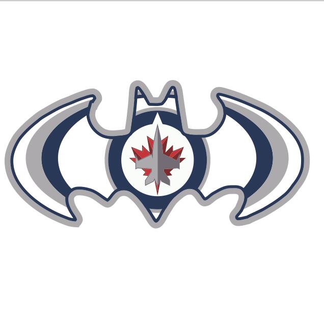 Winnipeg Jets Batman Logo DIY iron on transfer (heat transfer)